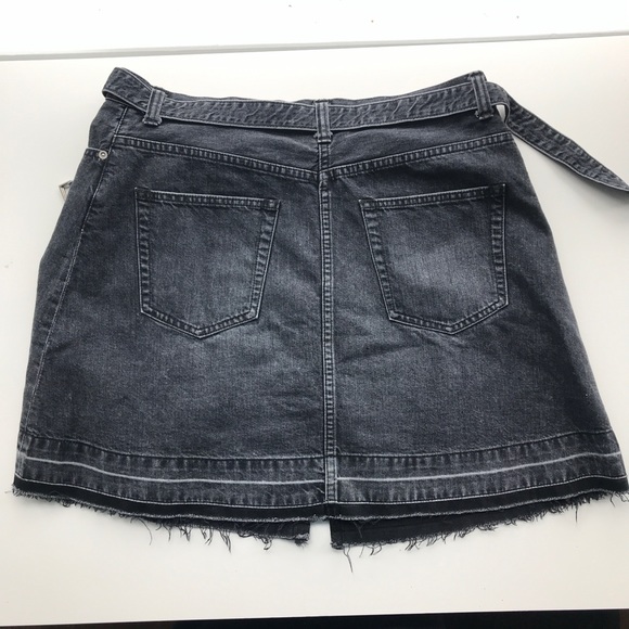 Sacai Black Denim Zipper Skirt - Picture 10 of 12